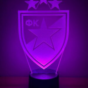 3D LED lampa - FK Crvena Zvezda