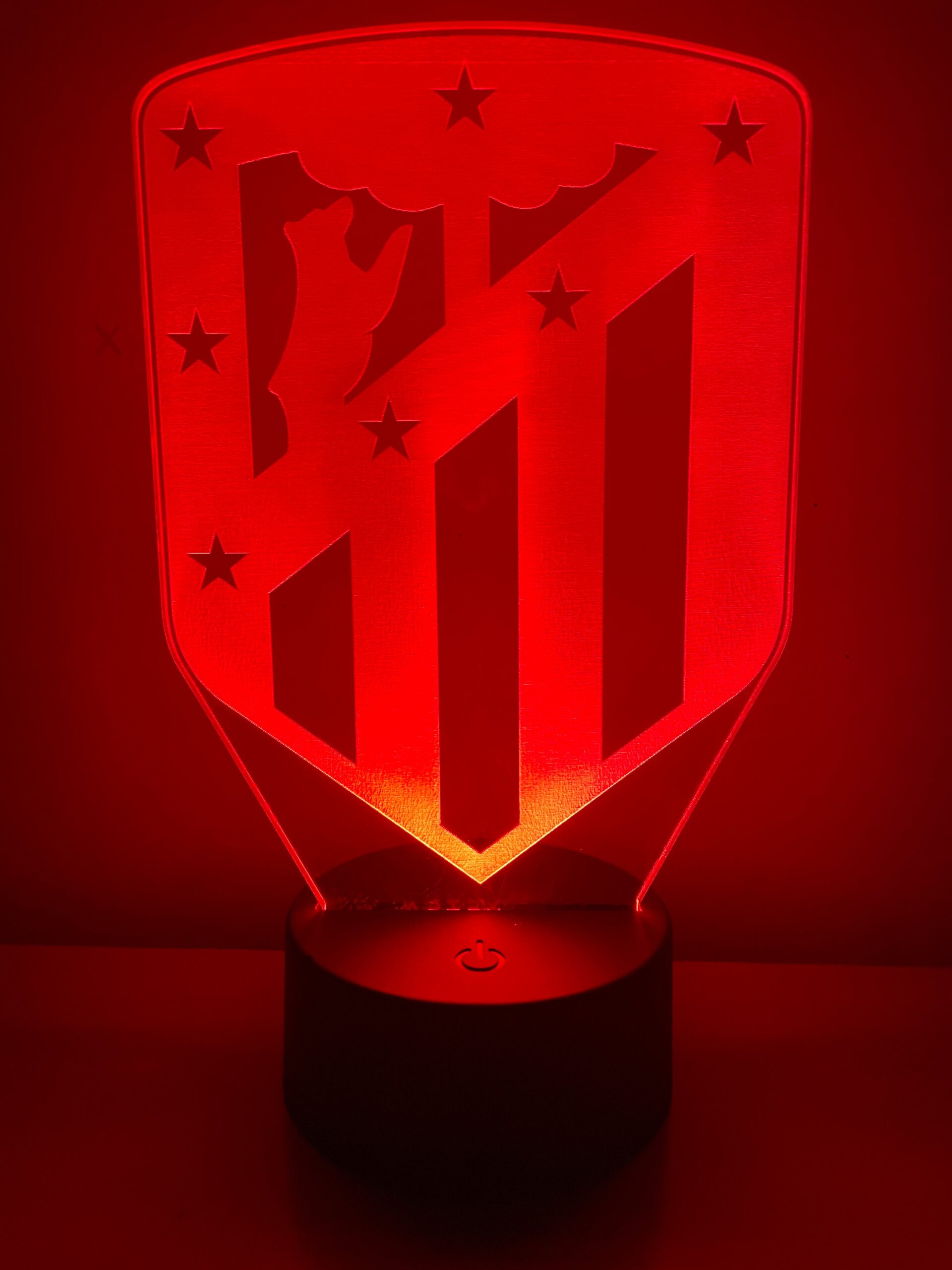 3D LED lampa - Atletico Madrid