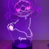 3D led lampa Stitch